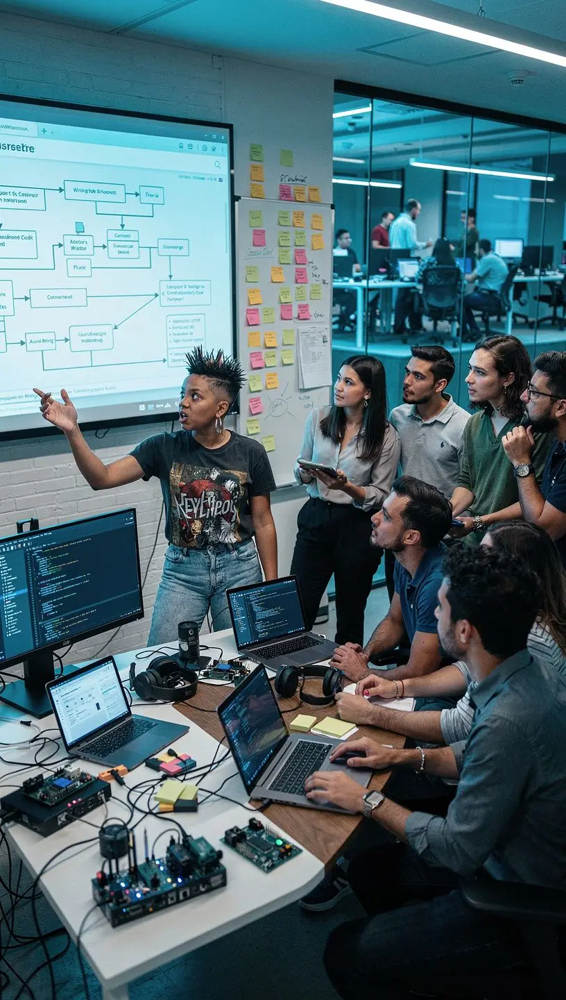 Graphic illustrating habit stacking for productivity enhancement